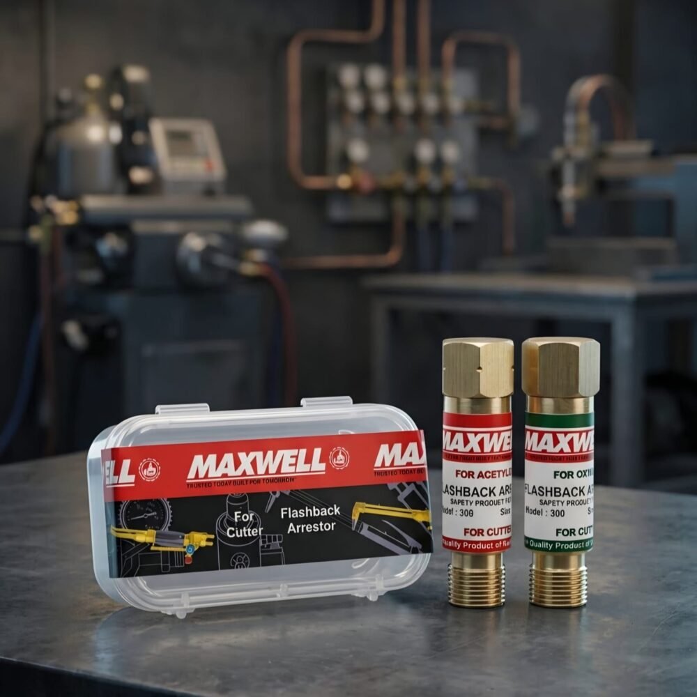 Flashback Arrestor for Gas Cutter Torch | MAXWELL Flashback Arrestor for Gas Cutter Torch | MAXWELL