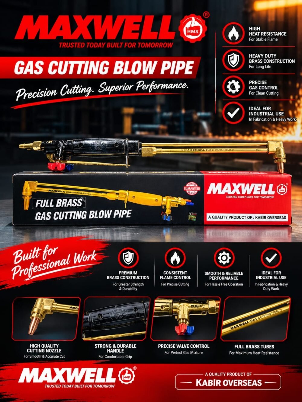 Standard Gas Cutting Torch (Full Brass)